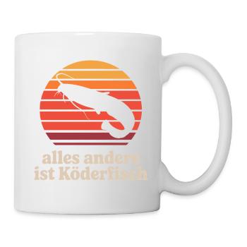Wallerfischen_alles_andere_ist_Koederfisch_03 - Mug - white - Right