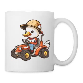 Éleveur de tracteurs d’oies - Mug blanc - blanc - Droite