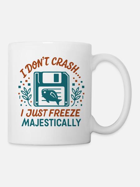 Majestätischer Tech-Absturz - Tasse - Weiß