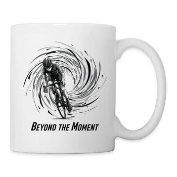 Cyclist in Spiral Tunnel - Mug - white - Right