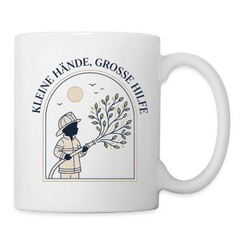 Small hands, big help - Mug - white - Right