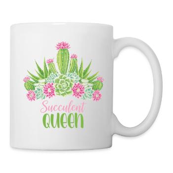 Plant Succulent Queen Cactus Women - Mug - white - Right