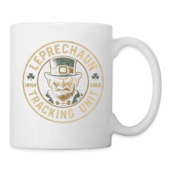 Lustiger Kobold-Tracking-Service zum St. Patrick's - Tasse - Weiß - Rechts