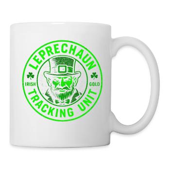 Lustiger Kobold-Tracking-Service zum St. Patrick's - Tasse - Weiß - Rechts