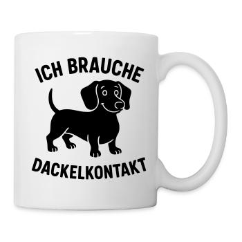Dachshund contact - Mug - white - Right