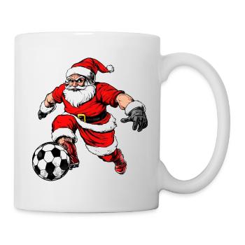 Weihnachten Fussballer - Tasse - Weiß - Rechts