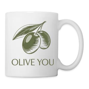 Olive You – Clean Minimal - Mug - white - Right