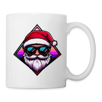 Santa mit Sonnenbrille  - Tasse - Weiß - Rechts