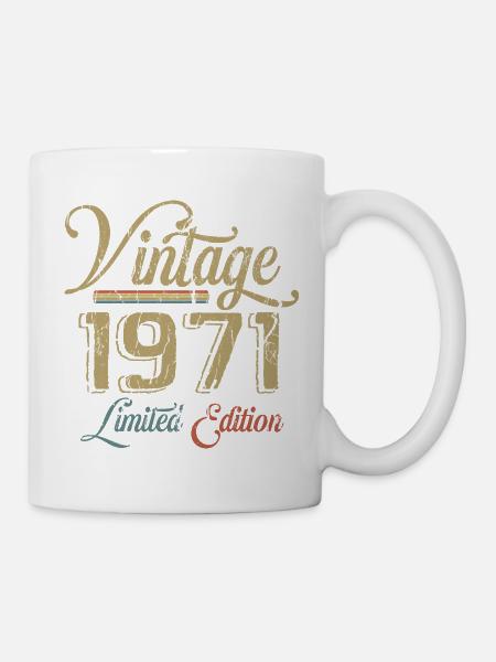 Vintage 1971 Limited Edition Geburtsjahrgang 1971 - Tasse - Weiß
