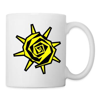 Sun Spiral Neon Yellow - Mug - white - Right