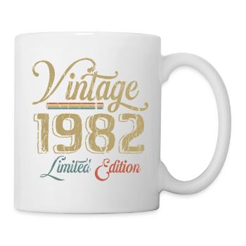 Millésime 1982 Édition limitée Naissance Annésime 1982 - Mug blanc - blanc - Droite