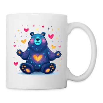 Cosmic Heart Bear Neon Colors - Mug - white - Right