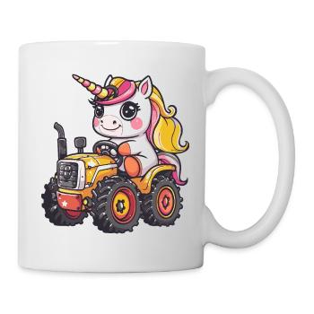 Unicorn Tractor Farmer - Mug - white - Right