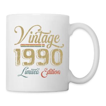 Vintage 1990 Édition limitée Naissance Année 1990 - Mug blanc - blanc - Droite