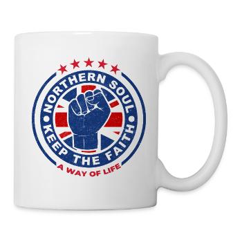 Nördliches Seelenfaust-Emblem Bewahre den Glauben - Tasse - Weiß - Rechts