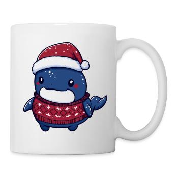 Wal Weihnachten Xmas - Tasse - Weiß - Rechts