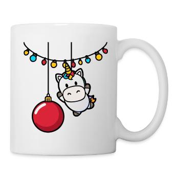Unicorn Christmas Ornament Christmas - Mug - white - Right