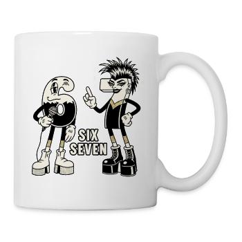 67 Six Seven meme Retro Rock Music Gift - Mug - white - Right