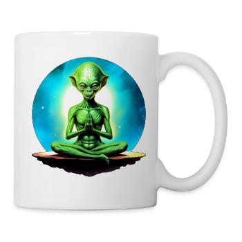 Aliens Yoga - Mug - white - Right