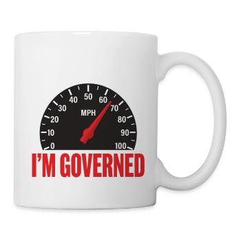 Governed Funny Trucker Truck Driver - Mug - white - Right