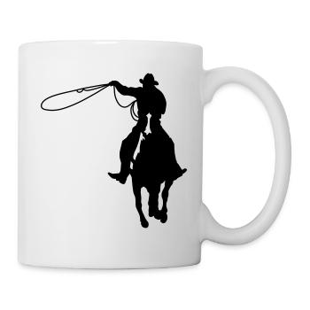 Cowboy - Tasse - Weiß - Rechts