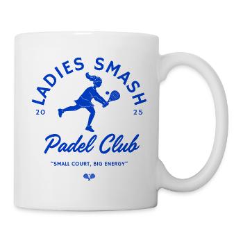 Logo féminin du club de padel - Mug blanc - blanc - Droite