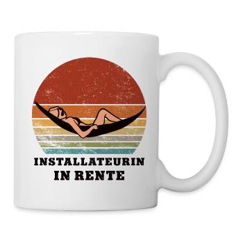 Pension, plumber, pensioner, retired - Mug - white - Right