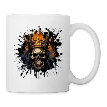 King's Skull with Crown - Mug - white - Right