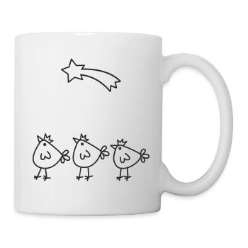 Couronnes de poussins Arche des Trois Rois - Mug blanc - blanc - Droite