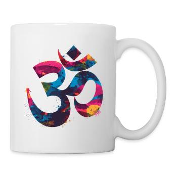 Colorful Om symbol in graffiti style - Mug - white - Right