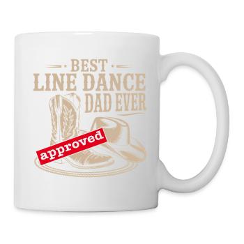 Best Line Dance Dad - Mug - white - Right