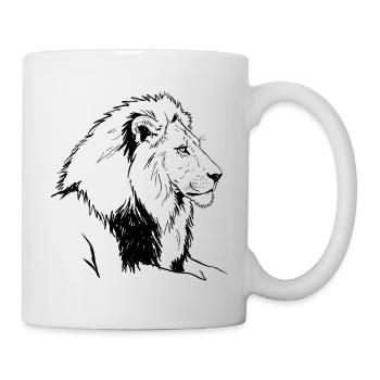 Lion - Mug blanc - blanc - Droite