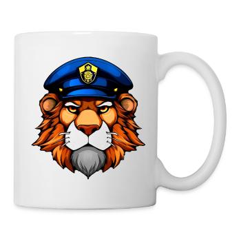 Police Löwe - Mug blanc - blanc - Droite
