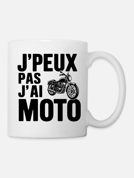 J-peux_pas_J-ai_Moto - Mug blanc - blanc