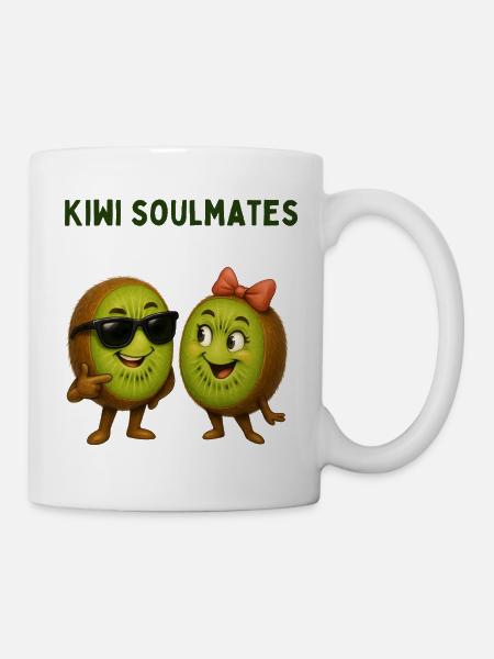 Kiwi Seelenverwandte Duo - Tasse - Weiß
