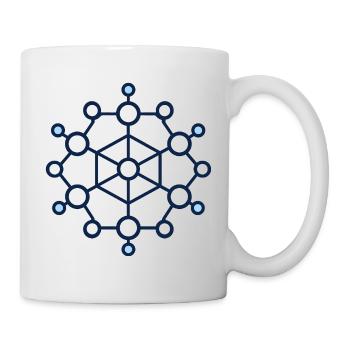 Geometric Node Network - Mug - white - Right