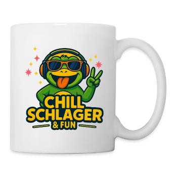 Chill Schlager & Fun – Bonne ambiance - Mug blanc - blanc - Droite
