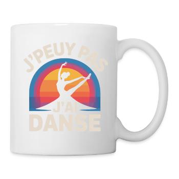 Ich kann nicht, ich habe Tanz - Tasse - Weiß - Rechts