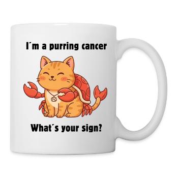 Chat du Zodiaque Cancer – Mignon Cancer Zodiac - Mug blanc - blanc - Droite