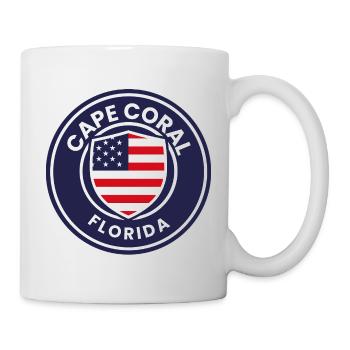 Marke Cape Coral Florida - Tasse - Weiß - Rechts