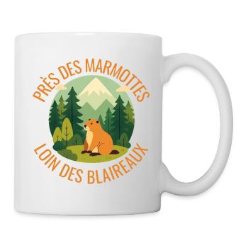 Alpine Marmot in the Forest - Mug - white - Right