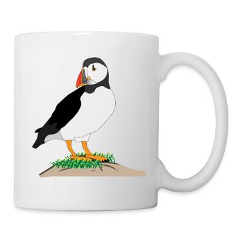 Puffin Print - Mug - white - Right