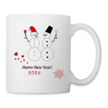 New Year's Snowmen 2026 - Mug - white - Right