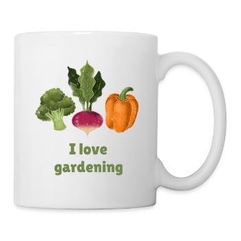 I love gardening - Mug - white - Right