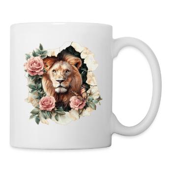 Lion - Mug blanc - blanc - Droite
