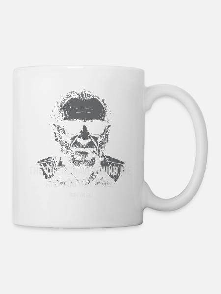 Bukowski-Dichterporträt mit fettem Zitat - Tasse - Weiß