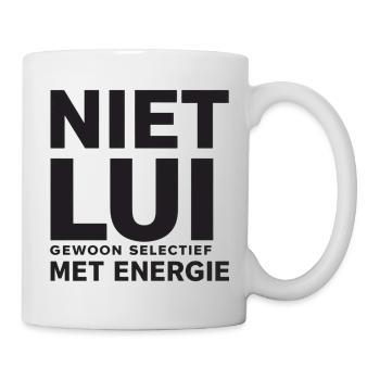 Not lazy. Just selective with energy. - Mug - white - Right
