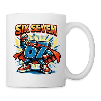 Numéro 67 Six Sept Cadeau Mignon Meme - Mug blanc - blanc - Droite