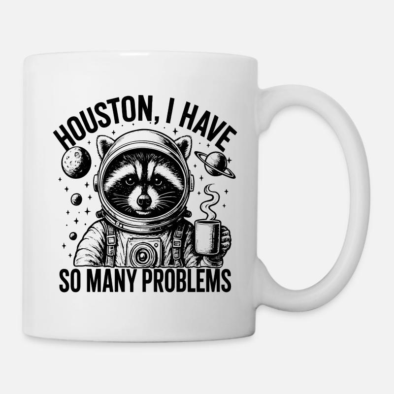 Space Raccoon Blues - Mug blanc - blanc
