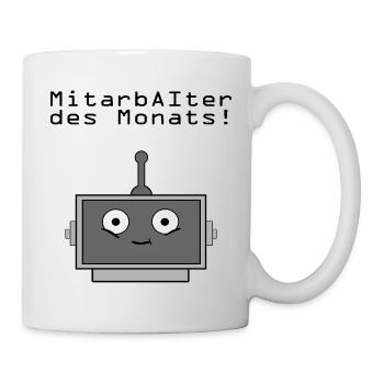 MitArbeiter des Monats - Tasse - Weiß - Rechts